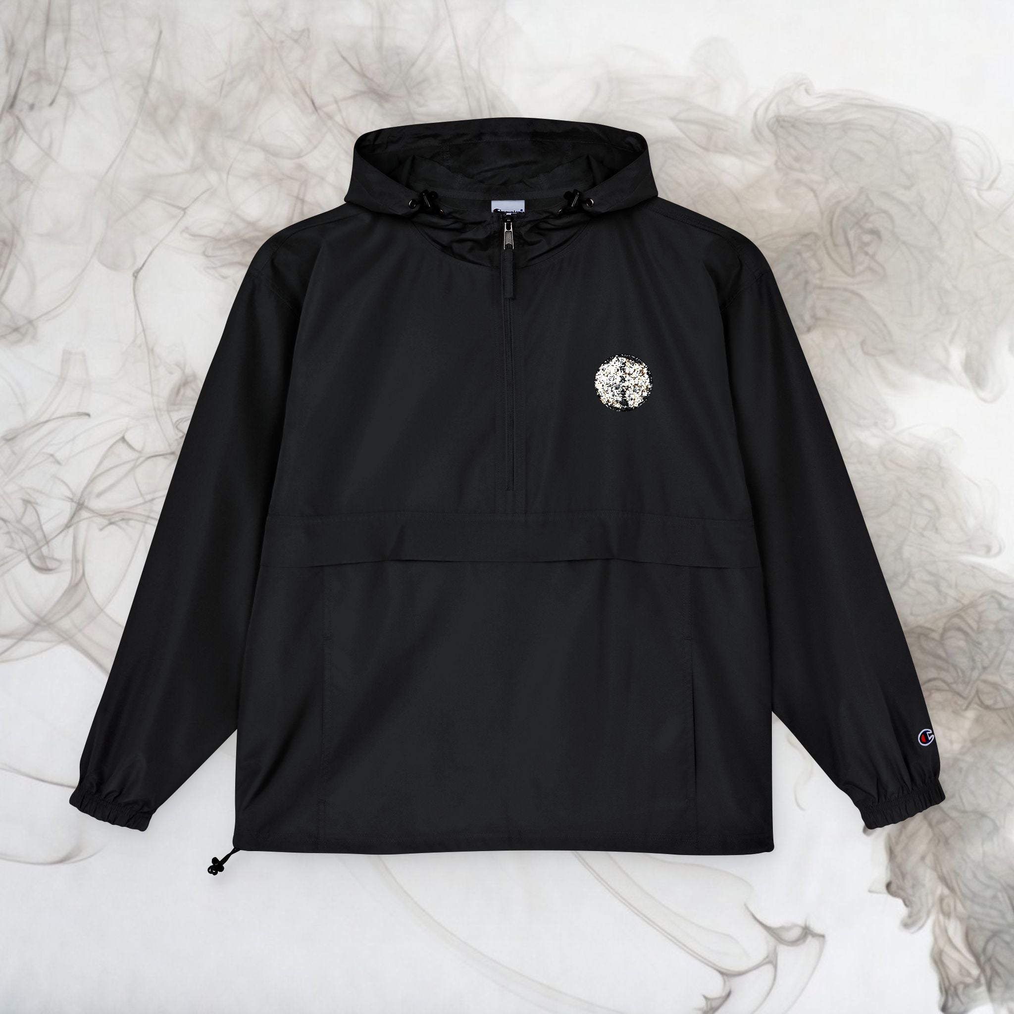 Show Some Ash - Black Packable Anorak Jacket